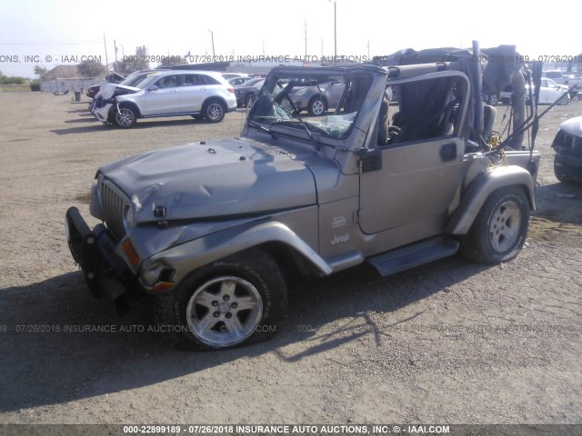 1J4FA59S04P714954 - 2004 JEEP WRANGLER / TJ SAHARA BROWN photo 2