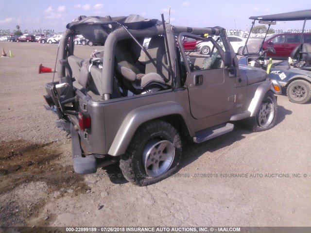 1J4FA59S04P714954 - 2004 JEEP WRANGLER / TJ SAHARA BROWN photo 4