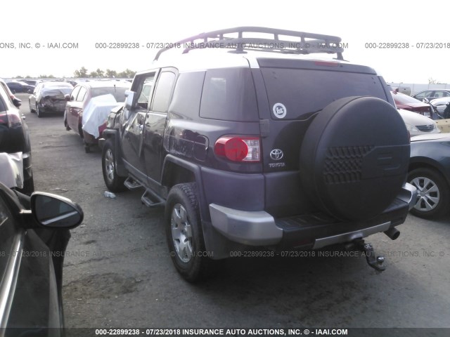 JTEBU11F470006900 - 2007 TOYOTA FJ CRUISER BLACK photo 3