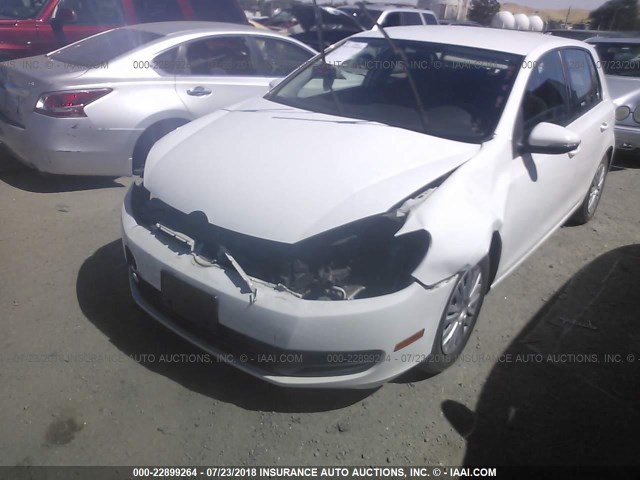 WVWDB7AJXDW125960 - 2013 VOLKSWAGEN GOLF WHITE photo 6