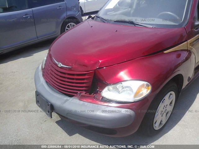 3C4FY48B02T359788 - 2002 CHRYSLER PT CRUISER CLASSIC RED photo 6