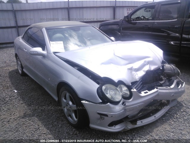 WDBTK75G64T017894 - 2004 MERCEDES-BENZ CLK 500 SILVER photo 1