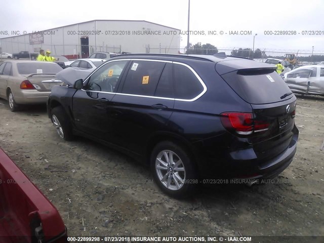 5UXKR0C54F0K62780 - 2015 BMW X5 XDRIVE35I Dark Blue photo 3