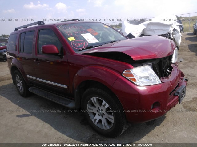 5N1AR1NN2CC612297 - 2012 NISSAN PATHFINDER S/LE/SE RED photo 1