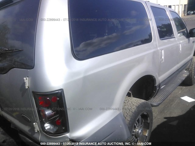 1FMSU41F52ED22206 - 2002 FORD EXCURSION XLT GRAY photo 4