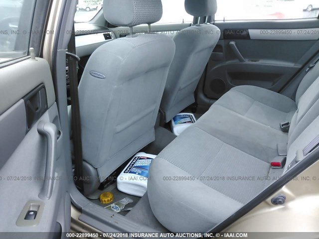 KL5JD56Z16K243119 - 2006 SUZUKI FORENZA Champagne photo 8