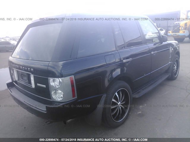 SALMF13418A297377 - 2008 LAND ROVER RANGE ROVER SUPERCHARGED BLACK photo 4