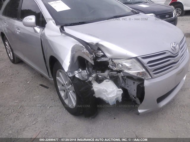 4T3ZE11A59U009274 - 2009 TOYOTA VENZA SILVER photo 6