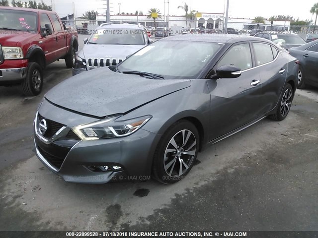 1N4AA6AP2JC368363 - 2018 NISSAN MAXIMA 3.5S/SV/SL/SR/PLAT 灰色 照片 2