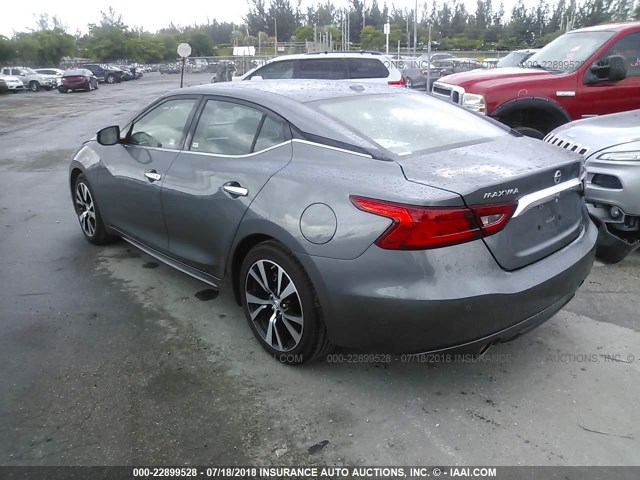 1N4AA6AP2JC368363 - 2018 NISSAN MAXIMA 3.5S/SV/SL/SR/PLAT 灰色 照片 3