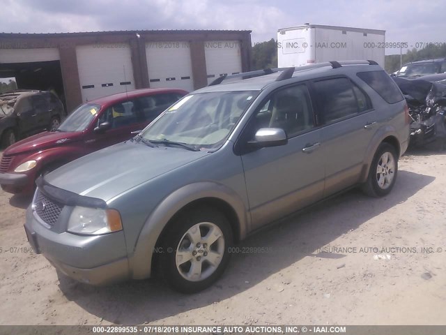 1FMZK02195GA46007 - 2005 FORD FREESTYLE SEL TURQUOISE photo 2