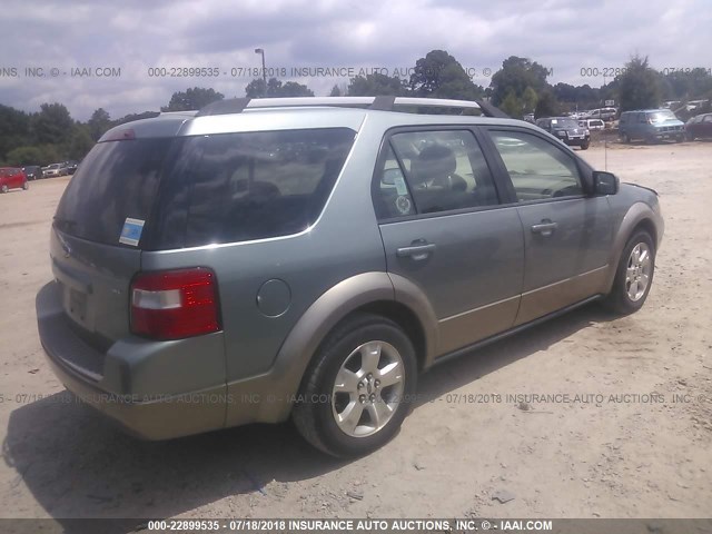 1FMZK02195GA46007 - 2005 FORD FREESTYLE SEL TURQUOISE photo 4