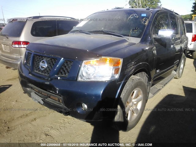 5N1BA08C39N605789 - 2009 NISSAN ARMADA SE/LE BLUE photo 2