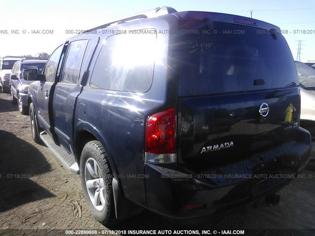 5N1BA08C39N605789 - 2009 NISSAN ARMADA SE/LE BLUE photo 3