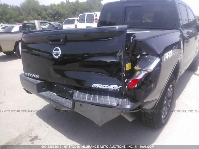 1N6AA1E57HN566146 - 2017 NISSAN TITAN SV/SL/PRO-4X/PLAT RES BLACK photo 6