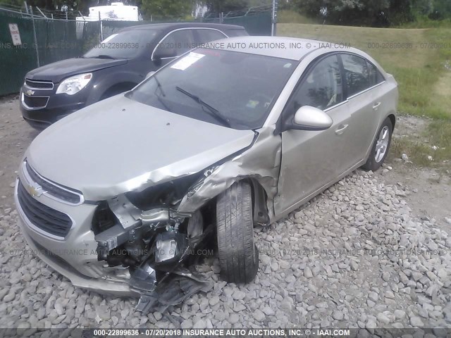 1G1PE5SB9G7157788 - 2016 CHEVROLET CRUZE LIMITED LT TAN photo 2