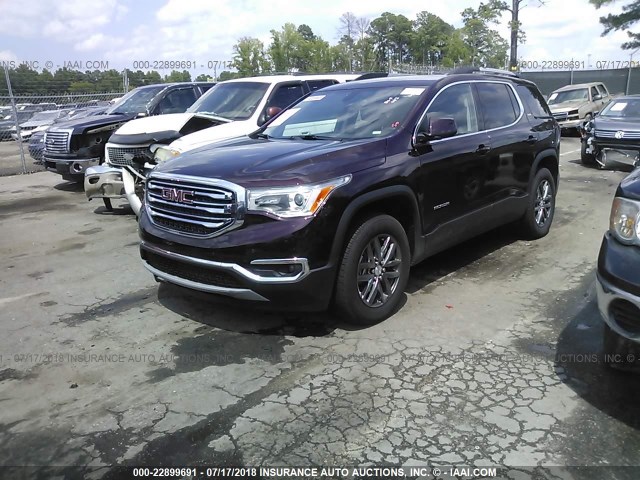 1GKKNULS3JZ215856 - 2018 GMC ACADIA SLT-1 Czarny zdjęcie 2