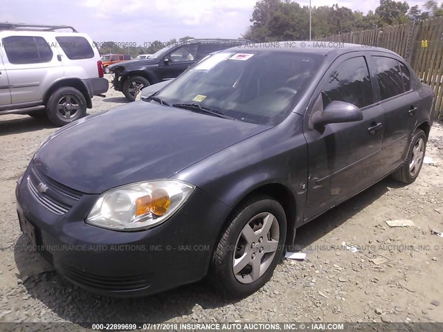 1G1AL58F587217203 - 2008 CHEVROLET COBALT LT GRAY photo 2