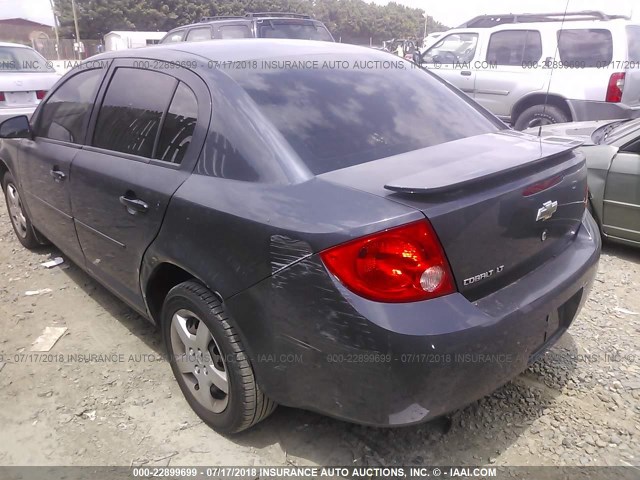 1G1AL58F587217203 - 2008 CHEVROLET COBALT LT GRAY photo 3