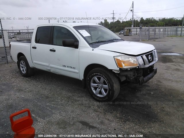 1N6BA07D08N334619 - 2008 NISSAN TITAN XE/SE/LE WHITE photo 1