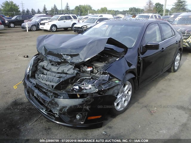 3FAHP0HA2AR239147 - 2010 FORD FUSION SE BLACK photo 2