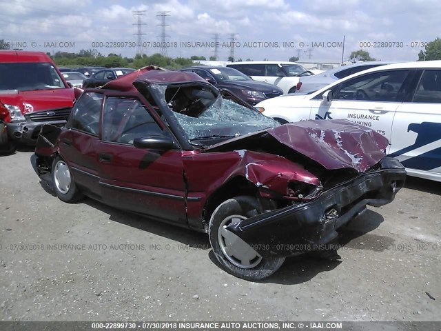 1Y1SK5461MZ059053 - 1991 GEO PRIZM LSI RED photo 1