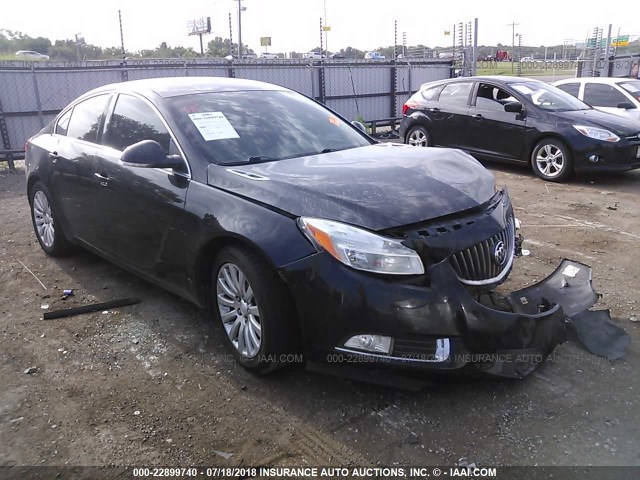 2G4GR5EK6C9151717 - 2012 BUICK REGAL BLACK photo 1