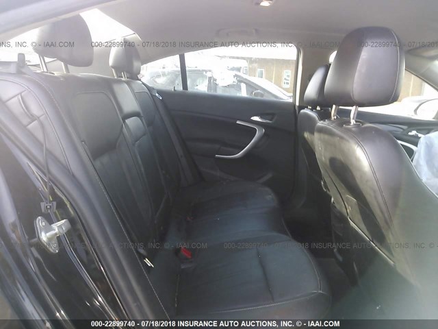 2G4GR5EK6C9151717 - 2012 BUICK REGAL BLACK photo 8