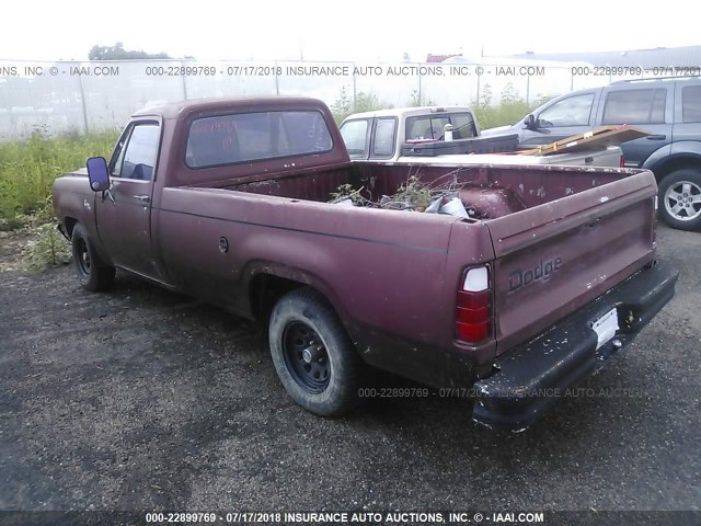 D14JE98248011 - 1979 DODGE CUSTOM  MAROON photo 3