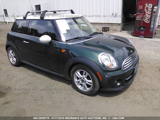 WMWSU3C59CT185378 - 2012 MINI COOPER GREEN photo 1