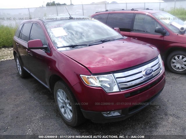 2FMDK49C57BB40047 - 2007 FORD EDGE SEL PLUS MAROON photo 1