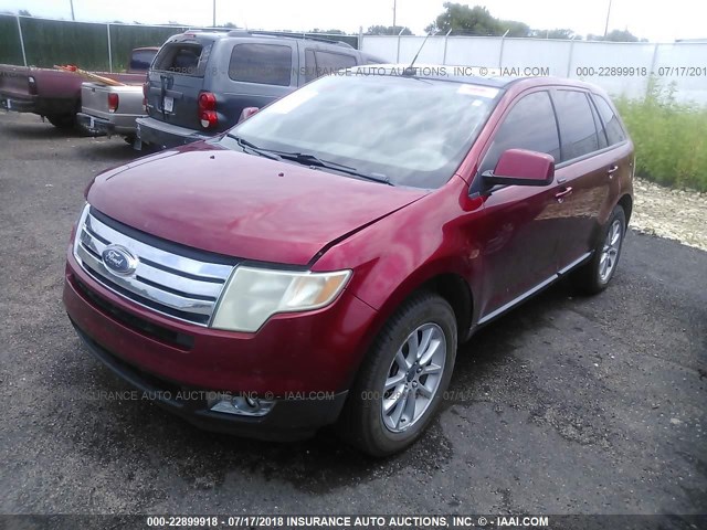 2FMDK49C57BB40047 - 2007 FORD EDGE SEL PLUS MAROON photo 2