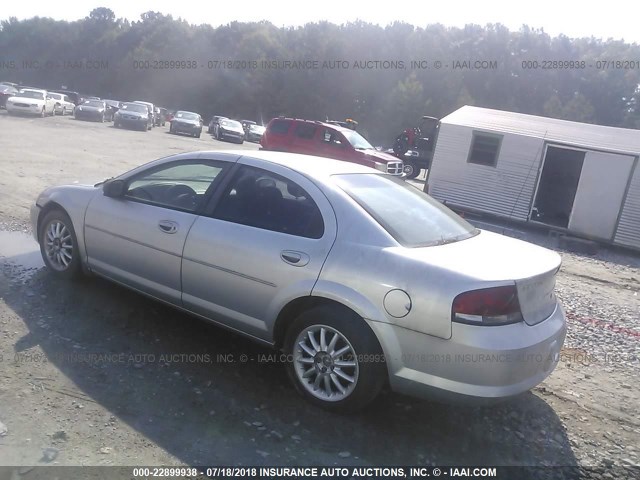 1C3EL46X03N505783 - 2003 CHRYSLER SEBRING LX SILVER photo 3