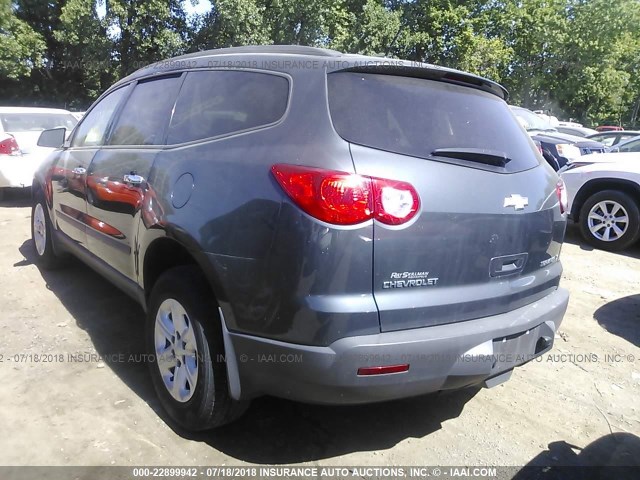 1GNER13D79S176438 - 2009 CHEVROLET TRAVERSE LS GRAY photo 3