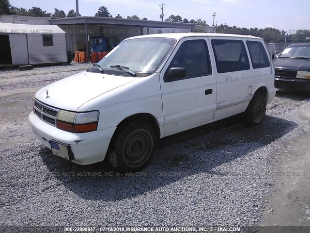 2B4GH2531RR733633 - 1994 DODGE CARAVAN WHITE photo 2