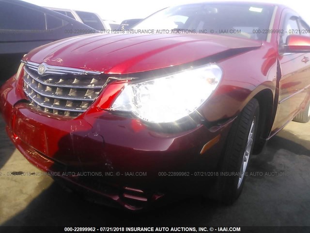 1C3LC56RX8N239209 - 2008 CHRYSLER SEBRING TOURING RED photo 10