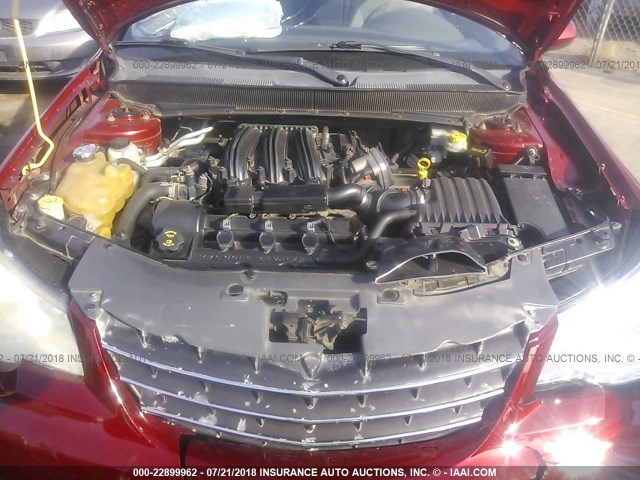 1C3LC56RX8N239209 - 2008 CHRYSLER SEBRING TOURING RED photo 6