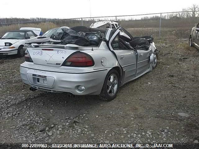 1G2NW52E61C243682 - 2001 PONTIAC GRAND AM GT SILVER photo 4