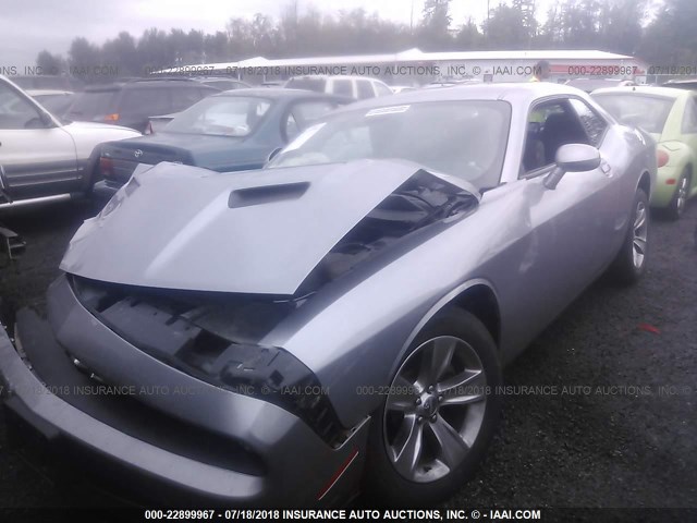 2C3CDZAG5GH288660 - 2016 DODGE CHALLENGER SXT SILVER photo 2