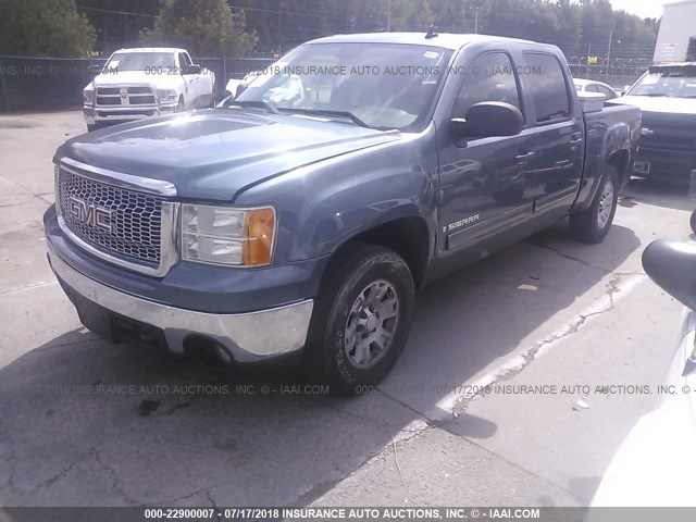 2GTEK13M171707675 - 2007 GMC NEW SIERRA K1500 BLUE photo 2