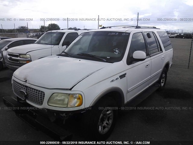 1FMRU17L4XLB42633 - 1999 FORD EXPEDITION WHITE photo 2