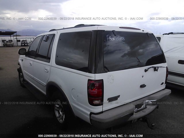 1FMRU17L4XLB42633 - 1999 FORD EXPEDITION WHITE photo 3