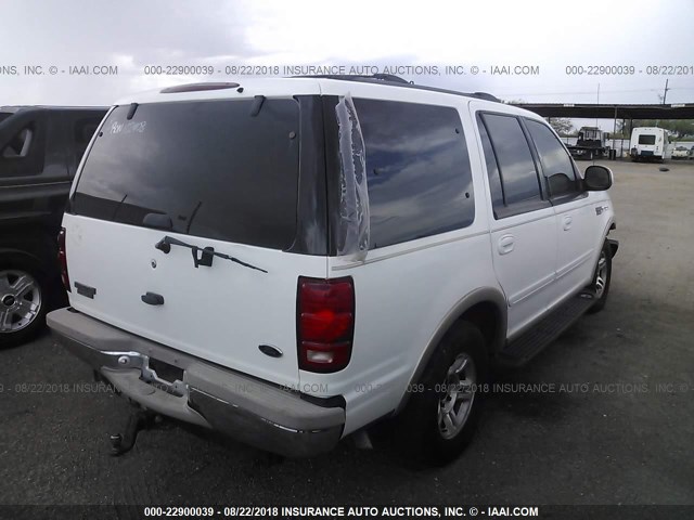 1FMRU17L4XLB42633 - 1999 FORD EXPEDITION WHITE photo 4