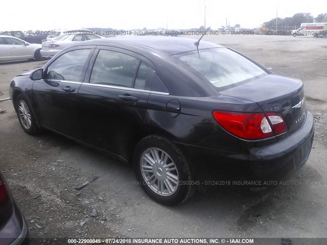 1C3LC56K67N681695 - 2007 CHRYSLER SEBRING TOURING BLACK photo 3