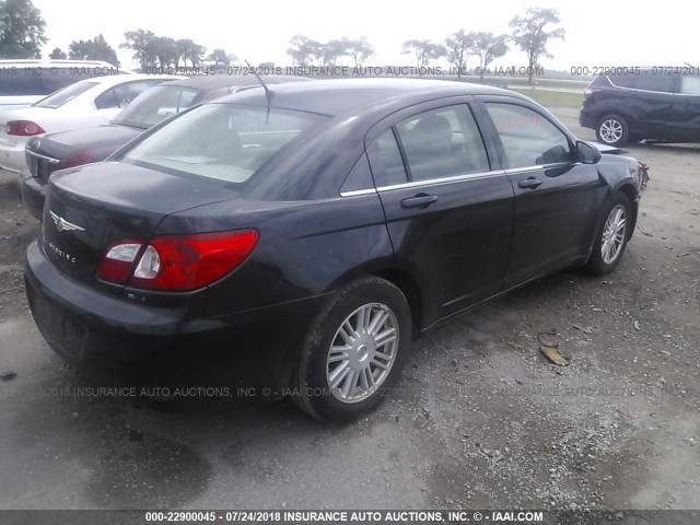 1C3LC56K67N681695 - 2007 CHRYSLER SEBRING TOURING BLACK photo 4