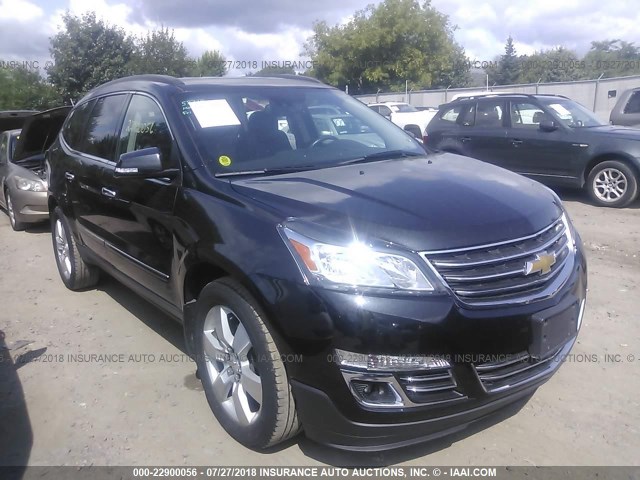 1GNKVJKD7FJ292028 - 2015 CHEVROLET TRAVERSE LTZ BLACK photo 1