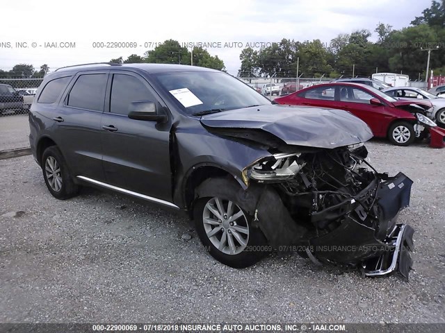 1C4RDJAG3EC543720 - 2014 DODGE DURANGO SXT GRAY photo 1