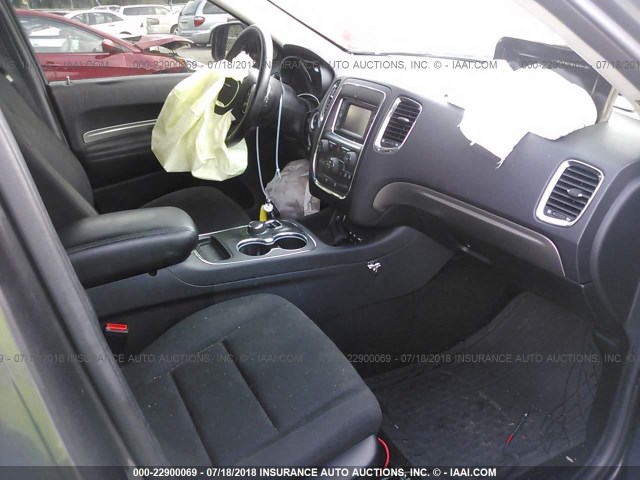 1C4RDJAG3EC543720 - 2014 DODGE DURANGO SXT GRAY photo 5