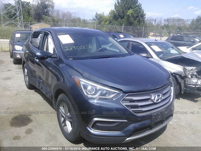 5NMZTDLB8JH073797 - 2018 HYUNDAI SANTA FE SPORT  BLACK photo 1