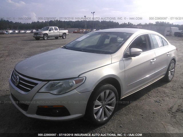 WVWNL73C99E525747 - 2009 VOLKSWAGEN CC SPORT SILVER photo 2